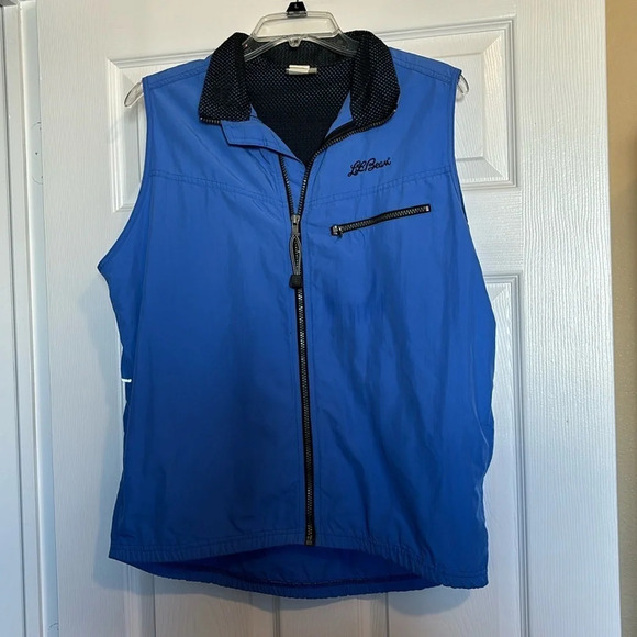 L.L. Bean Jackets & Blazers - L.L. Bean women’s vintage blue full zip utility hiking vest size large